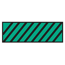 Load image into Gallery viewer, Surgical Instrument Identification Sheet Tape Diagonal Black Stripe Green
