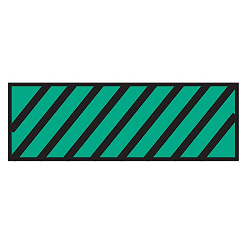 Surgical Instrument Identification Sheet Tape Diagonal Black Stripe Green