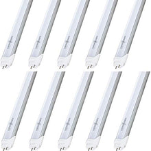 Load image into Gallery viewer, LUMINOSUM T8/T10/T12 4 Foot LED Light Tube 20W 48 Inch, 40W Equivalent, Daylight 5000K, Frosted Cover, Dual-end Powered, Ballast Bypass Retrofit, ETL Listed, 10-Pack
