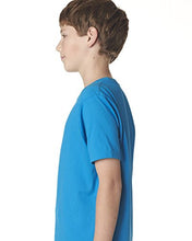 Load image into Gallery viewer, Next Level Big Boys&#39; Comfort Fashion Rib Jersey Crew T-Shirt, Turquoise, X-Small
