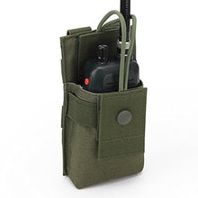 Load image into Gallery viewer, Adjustable Tactical MOLLE Interphone Pouch Short Radio Holder Tactical Radio Holster Hunting Intercom Bag
