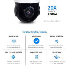 Load image into Gallery viewer, TySvance Super HD 5MP, 20X Optical Zoom,4inch Speed Dome Camera,5.0MP 2592x1944@15fps, PTZ CCTV IP Camera IR Night Vision,Outdoor Waterproof IP66, Security Surveillance 5Mega H.265
