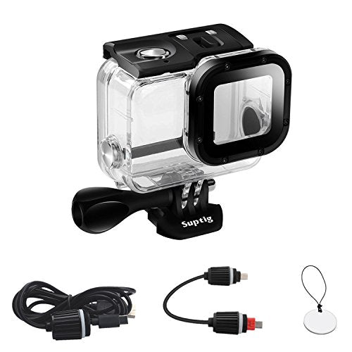 Suptig Case Replacement Waterproof Case Protective Housing for GoPro Hero 6 Gopro Hero 5 Sport Camera For Underwater charge Use Water Resistant up to 164ft (50m)