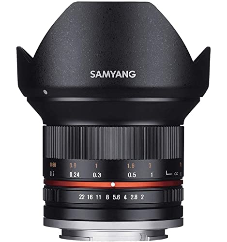 Samyang 1220506101 12 mm F2.0 Manual Focus Lens for Sony-E - Black