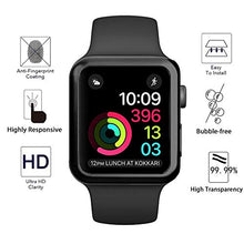 Load image into Gallery viewer, Youniker 3 Pack For Apple Watch 42 mm Screen Protector Film for Apple iWatch 42mm(Series 1/Series 2/Series 3), iWatch 3 Screen Protector Foils Crystal Clear HD, Anti-Scratch,Bubble Free
