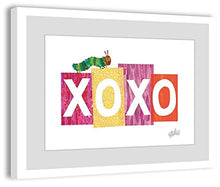 Load image into Gallery viewer, Eric Carle &#39;Caterpillar XOXO 2&#39; Framed Painting Print, 24&quot; X 16&quot;
