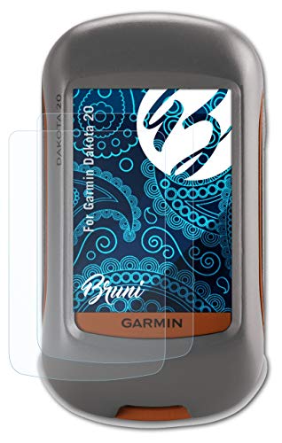 Bruni Screen Protector Compatible with Garmin Dakota 20 Protector Film, Crystal Clear Protective Film (2X)
