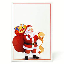 Load image into Gallery viewer, Christmas Santa Claus 4x6 inches Photo Folder - Box of 100 Paper Picture folders. These Santa Claus Photo Folder Frames are Great for School Pictures and Christmas Events.
