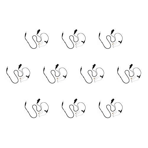 Arrowmax 10 Pack ASK4032-K4 2-Wire Acoustic Ear Tube Surveillance Kit for Kenwood PKT-23 Portable Radio