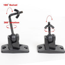 Load image into Gallery viewer, Video Secu Speaker Wall Ceiling Mount Bracket One Pair For Universal Satellite, Fits Keyhole And Thre
