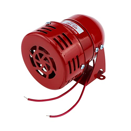 Sydien 1Pc Red AC 110V 114dB Industrial Motor Alarm Bell Horn Sound Buzzer Siren