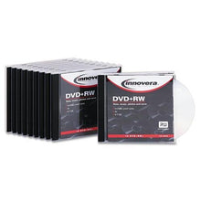Load image into Gallery viewer, INNOVERA 46846 DVD+RW Discs, 4.7GB, 4x, w/Slim Jewel Cases, Silver, 10/Pack
