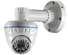 Load image into Gallery viewer, BW 600TVL 1/3&quot; Sony CCD IR Fixed Lens 3.6mm 2.5&quot; IR Vandalproof Dome Camera - White
