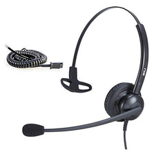 Load image into Gallery viewer, Corded RJ9 Telephone Headset for Office Phones Call Center Headset with Noise Cancelling Microphone for Plantronics Dialer Avaya 1416 9508 Aastra 3COM AudioCodes Atcom Digium Fanvil Nortel
