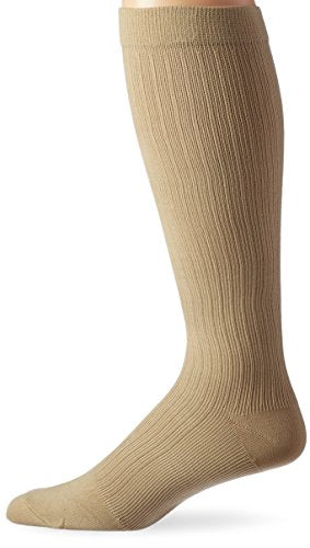 Activa Men's 20-30 mmHg Microfiber Dress Socks, Tan, Medium