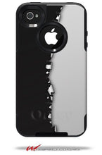 Load image into Gallery viewer, Ripped Colors Black Gray - Decal Style Vinyl Skin fits Otterbox Commuter iPhone4/4s Case (CASE SOLD SEPARATELY)
