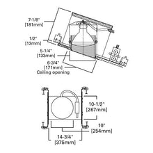 Load image into Gallery viewer, HALO H47ICAT, 6&quot; Housing Slope Ceiling IC Air-Tite 120V Line Voltage
