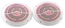 Load image into Gallery viewer, (4) Rockville RMC80LW 8&quot; 1600w White Marine Speakers w Multi Color LED + Remote
