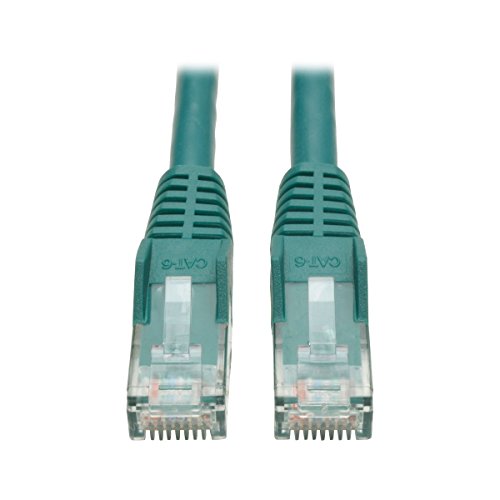 Tripp Lite Cat6 Gigabit Snagless Molded Patch Cable (RJ45 M/M) - Green, 15-ft.(N201-015-GN)