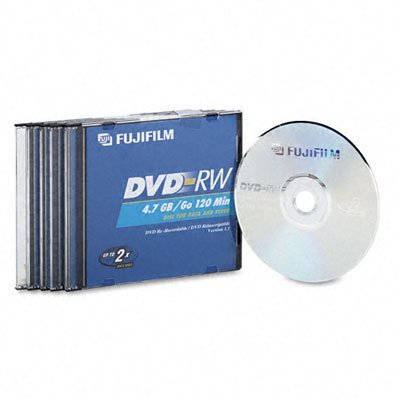 FUJI 25322005 4.7 GB DVD-RW 5 PK
