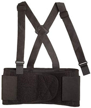 Load image into Gallery viewer, Condor Black Elastic Back Support with Stay, Back Support Size: L, 7-1/2&quot; Width, Fits Waist Size 34&quot; to 38&quot; - 1EC64
