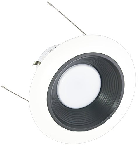 American Lighting X6-BKB-WH-X56 6-Inch Downlight Trim Kit for X56 Series, Black Baffle, White Trim