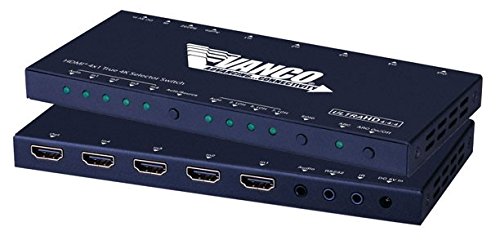 Vanco HDMISW41 Hdmi 41 True 4K Selector Switch with Arc and HDR