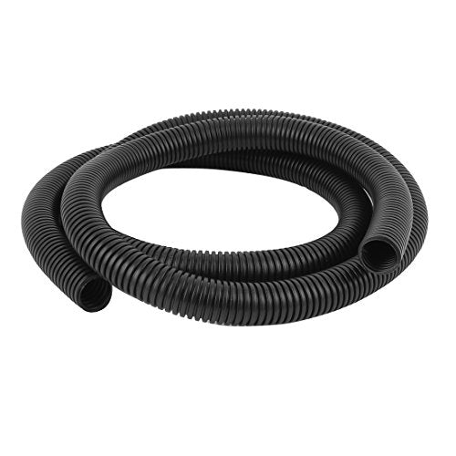 Aexit Black 28mm Wiring & Connecting x 23mm Flexible Corrugated Conduit Pipe HoseTube Heat-Shrink Tubing 2.1M Long