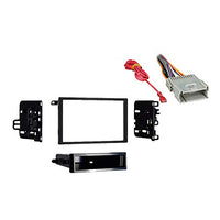Compatible with Chevy Metro 2000 2001 Double DIN Stereo Harness Radio Install Dash Kit Package