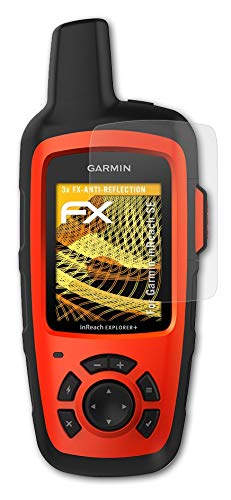 atFoliX Screen Protector Compatible with Garmin inReach SE Screen Protection Film, Anti-Reflective and Shock-Absorbing FX Protector Film (3X)