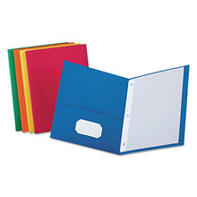 Load image into Gallery viewer, Oxford 57713 Twin Pocket Folders With 3 Fasteners, Letter, 1/2 Inch Capacity, Assorted, 25/Box
