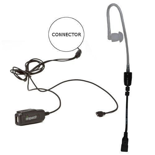 Impact I3-G2W-AT4 Gold Series 2-Wire Surveillance Earpiece Kit for Icom F (2 Mount Screws) Radios