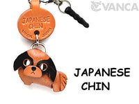 Japanese Chin Leather Dog Earphone Jack Accessory/Dust Plug/Ear Cap/Ear Jack Vanca Made In Japan #477