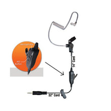 Load image into Gallery viewer, Klein Star 1-Wire Earpiece for Motorola Visar 3.5mm Threaded Connectors (See Description Complete Two-Way Radio Walkie Talkie Compatibility List) 3 Year Warranty
