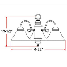 Load image into Gallery viewer, Design House 511543 Millbridge 3 Light Chandelier, Satin Nickel
