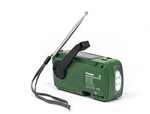 Load image into Gallery viewer, Kaito V1 Voyager Solar/Dynamo AM/FM/SW Emergency Radio with Cell Phone Charger and 3-LED Flashlight, Green
