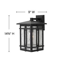 Load image into Gallery viewer, Hinkley Tucker Collection One Light Medium Outdoor Wall Mount, Museum Black

