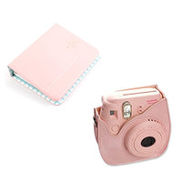 CLOVER Bundle Set Pink 64 Pockets Photo Album / Pink Instax Mini 8 Mini 9 Case for Fuji Instax Mini 8