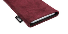 Load image into Gallery viewer, fitBAG Classic Burgundy Custom Tailored Sleeve for InFocus V5. Genuine Alcantara Pouch with Integrated Microfibre Lining for Display Cleaning
