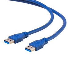 Load image into Gallery viewer, CE Compass 6 FT 1.8M USB 3.0 Cable A Male To A Male 5Gbps Superspeed Blue
