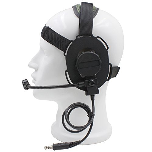 Dong Wearing a Head Z Tactical Headset Mic Radio HD-03 Tactical