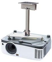 Load image into Gallery viewer, PCMD, LLC. Projector Ceiling Mount Compatible with ViewSonic PJD5151 PJD5153 PJD5155 PJD5250 PJD5253 with Lateral Shift Coupling (12-Inch Extension)
