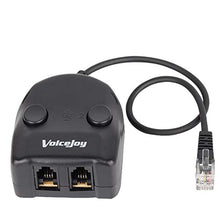 Load image into Gallery viewer, 4P4C Headset Training Adapter Training Switch Adapter for RJ9 RJ10 Headsets with 2 Mute Buttons and 2 Volume Controls
