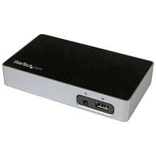 Load image into Gallery viewer, StarTech.com DVI Docking Station for Laptops - USB 3.0 - Universal Laptop Docking Station - DVI Laptop Dock (USB3VDOCKD),Black &amp; silver
