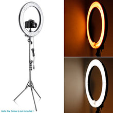 Load image into Gallery viewer, Neewer Orange and White Color Filter Set for Neewer 18 inches/48 centimeters 75W 600W 5500K Ring Light and 55W 240 Pieces LED SMD 5500K Dimmable Ring Light
