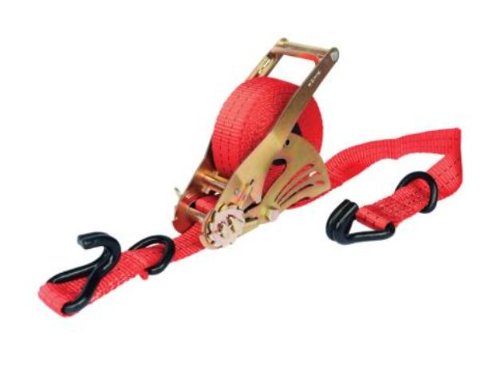 QUICKLOADER QL4500 15-Feet by 1.25-Inch Retractable Tie-Down Strap, 4500-Pound Breakforce, Red