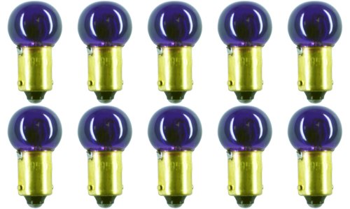 CEC Industries #1895P (Purple) Bulbs, 14 V, 3.78 W, BA9s Base, G-4.5 shape (Box of 10)