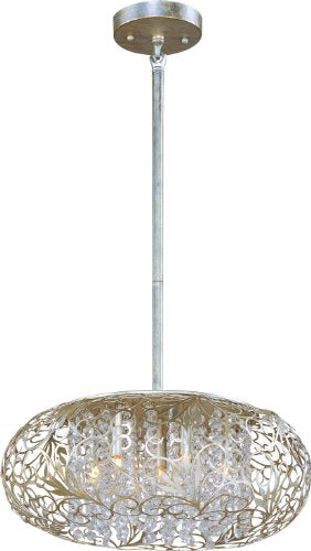 Maxim 24154BCGS Arabesque Patterned Metal Beveled Crystal Glass Pendant Ceiling Lighting, 7-Light Xenon 280 Watts, 8