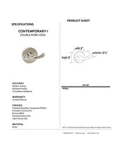 Load image into Gallery viewer, Alno A8384-PN Contemporary I Modern Robe Hooks, Polished Nickel
