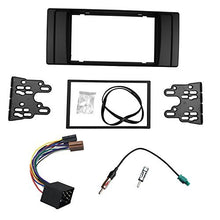 Load image into Gallery viewer, DKMUS Dash Installation Trim Kit for BMW 5 Series E39 1995-2003 X5 E53 1999-2006 Facia Double Din Radio Stereo DVD with Wiring Harness Antenna Adapter
